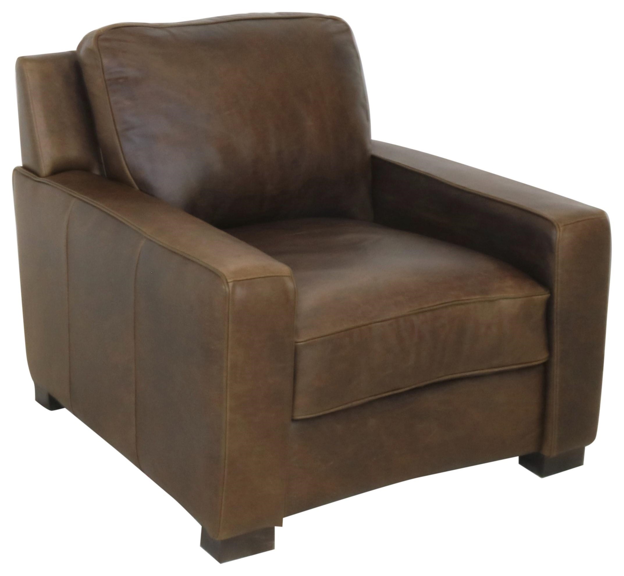 Italian leather chair and ottoman store
